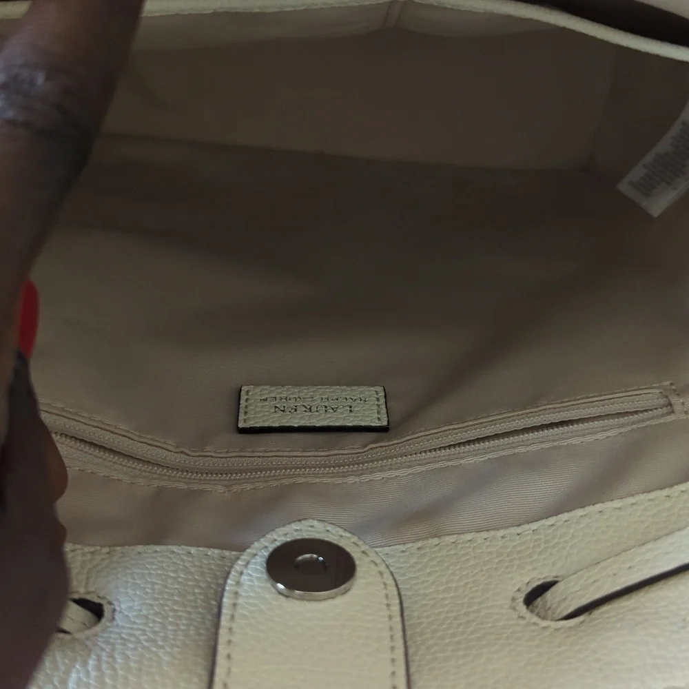 Lauren Ralph Debby Plaid Quilted Leather Shoulder Crossbody bag. - Picture 7 of 14